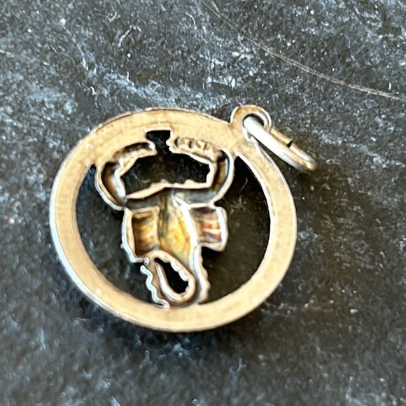 Vintage EuropeanSilver Scorpio Pendant/Charm - Picture 2 of 6
